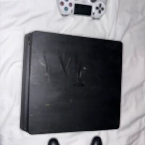 Sony Black Console with White Controller